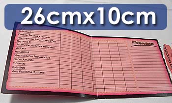 Tarjetas Control cita vista frontal